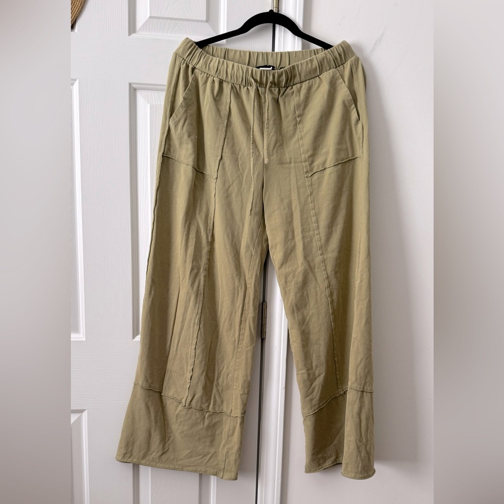 HEYSON Love Me Mineral Wash Wide Leg Pants Size L